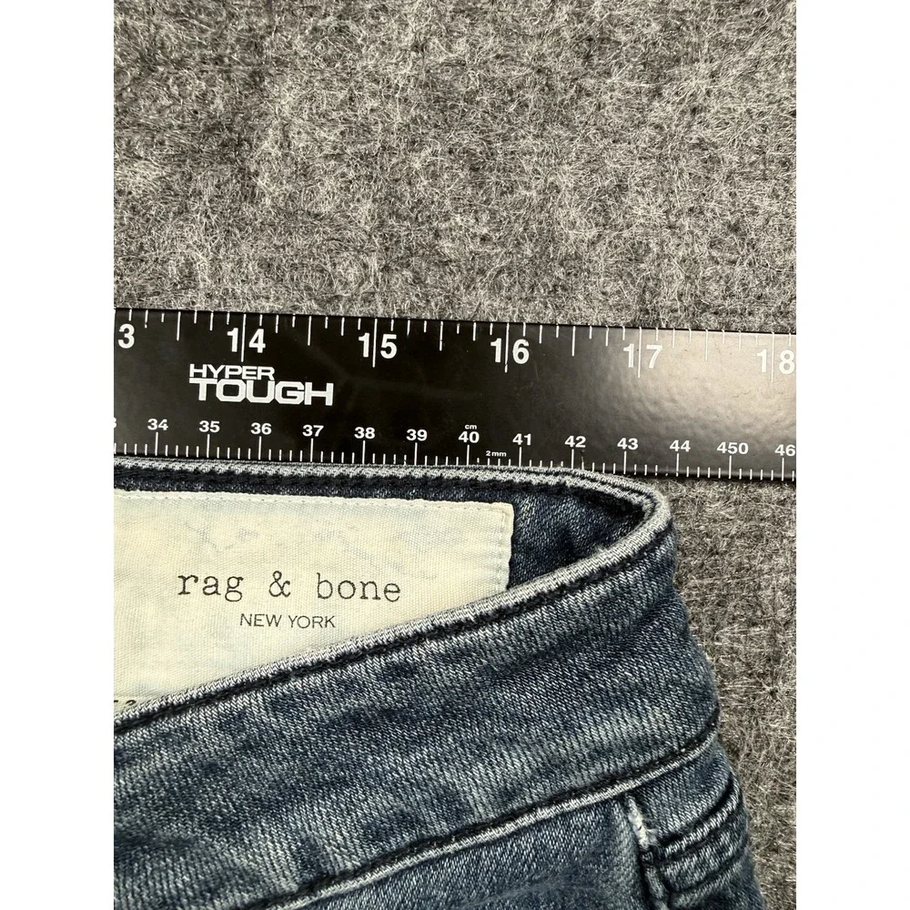 Rag & Bone Alex Jeans Mens 34x32 Blue Athletic Fit 3 Stretch Denim Premium